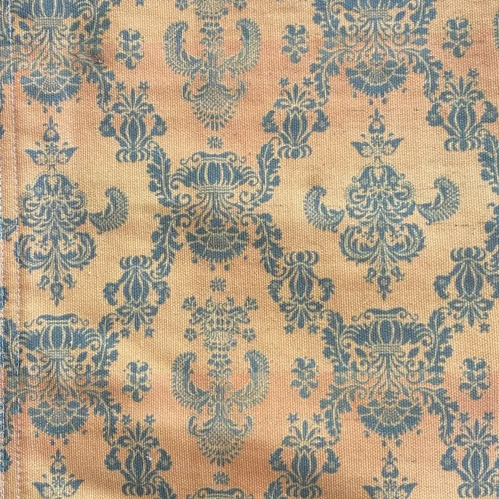 Set of 4‎ Placemats Butternut Yellow with Turquoise Pattern